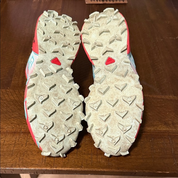SALOMON Women's Athletic Shoes - Coral and Aqua speed cross 3 size 8 euro 40 - Picture 8 of 8